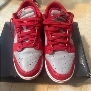 Nike Red and Gray Sneakers